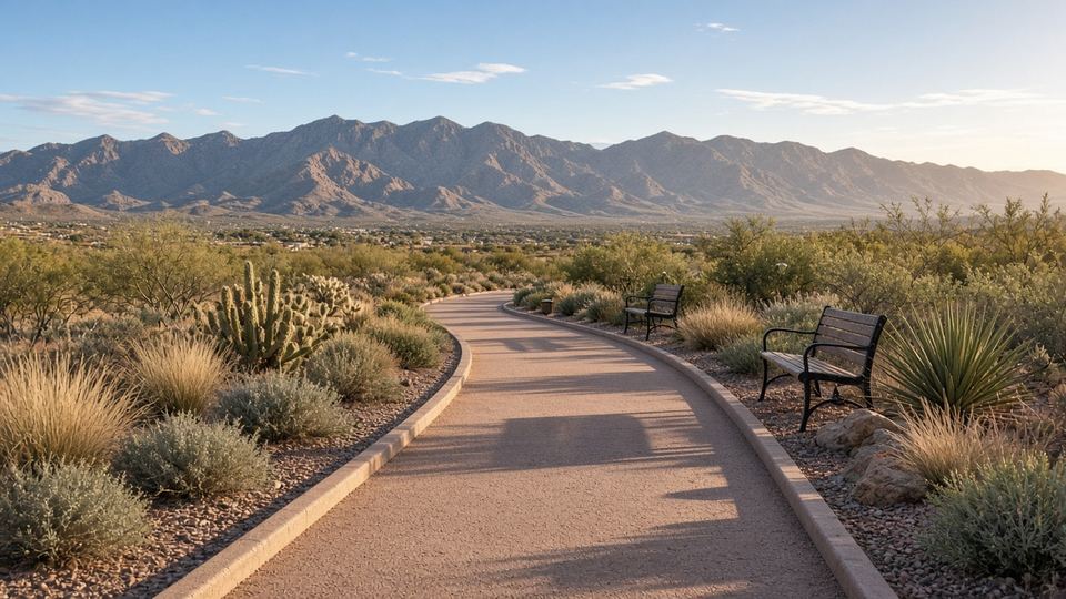 Living near Red Rock Canyon in Skye Summit Master Plan northwest Las Vegas lifestyle trails