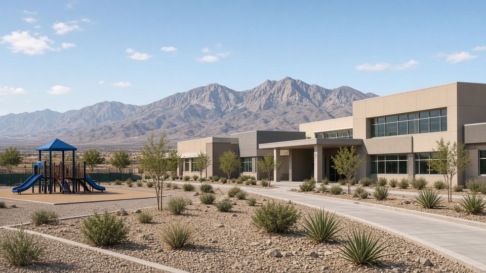 School campus near Skye Summit and Centennial Hills northwest Las Vegas education options