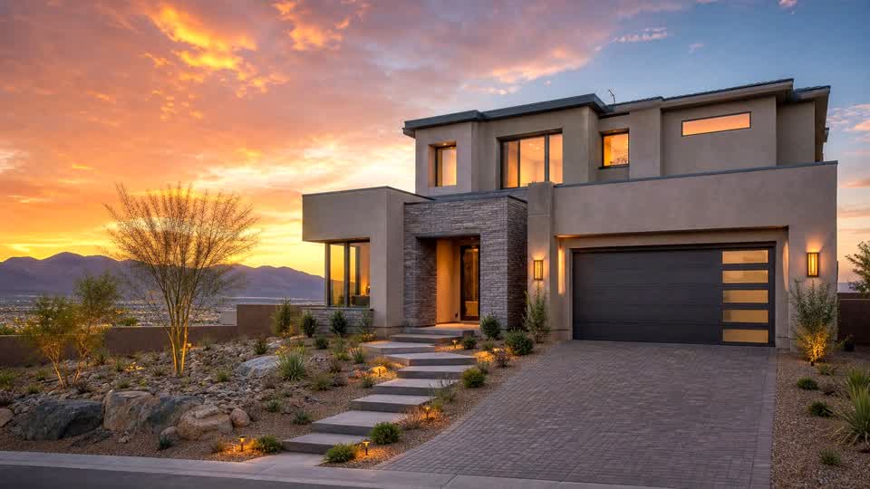 Skye Summit Las Vegas real estate blog desert home sunset